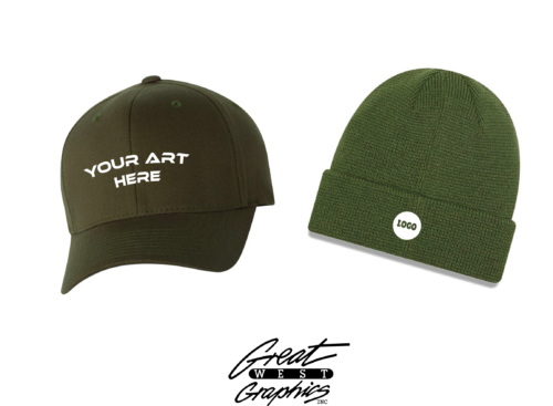 custom embroidery printing on toques and hats